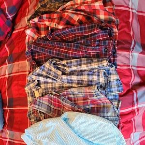 6 button down casual shirts